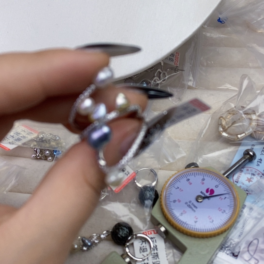 海水珍珠戒指银S925镶嵌