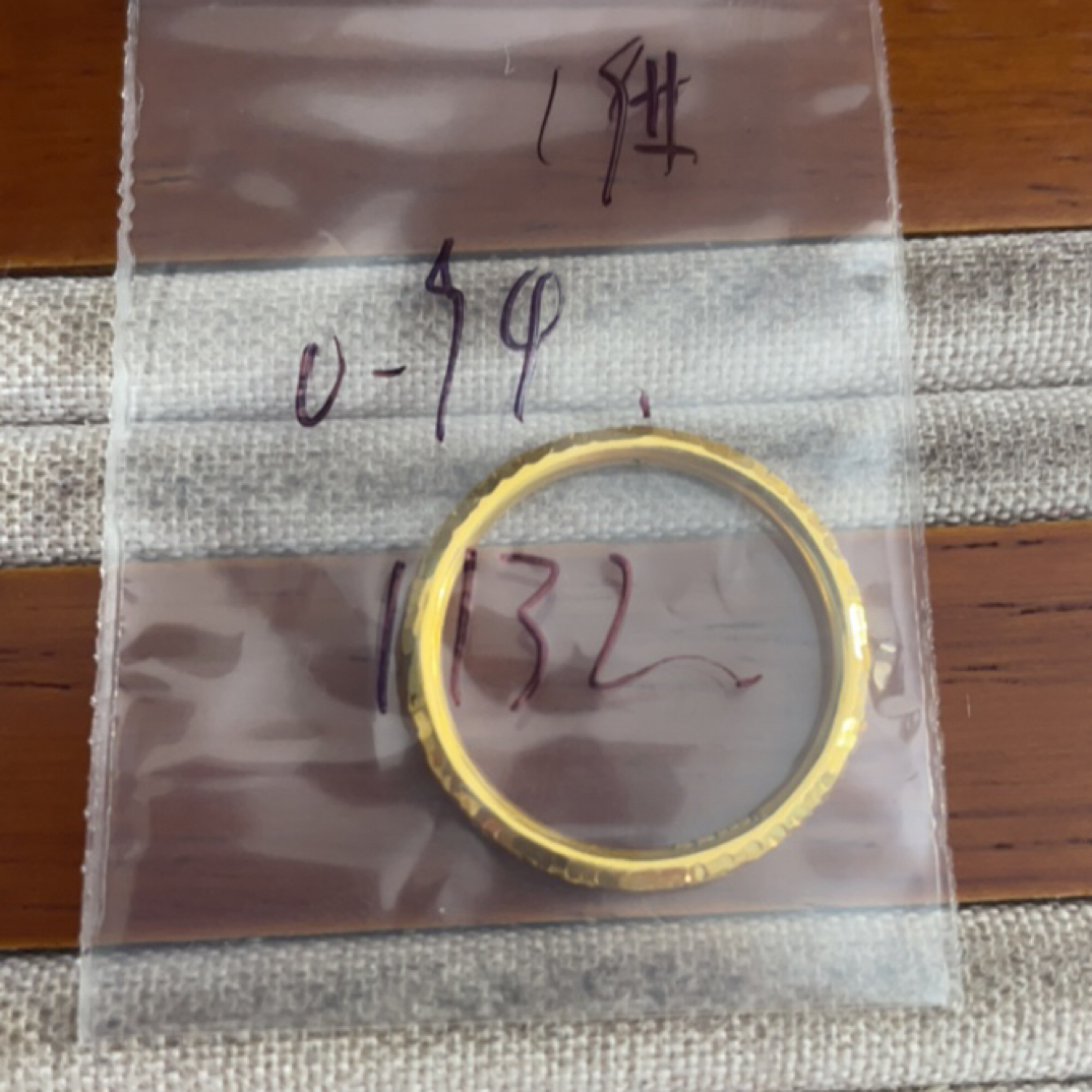 克重0.94 19号 圆棍碎冰冰戒指 足金999