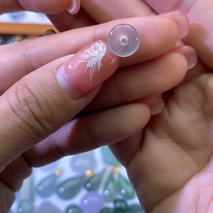 翡翠裸石天然翡翠小平安扣