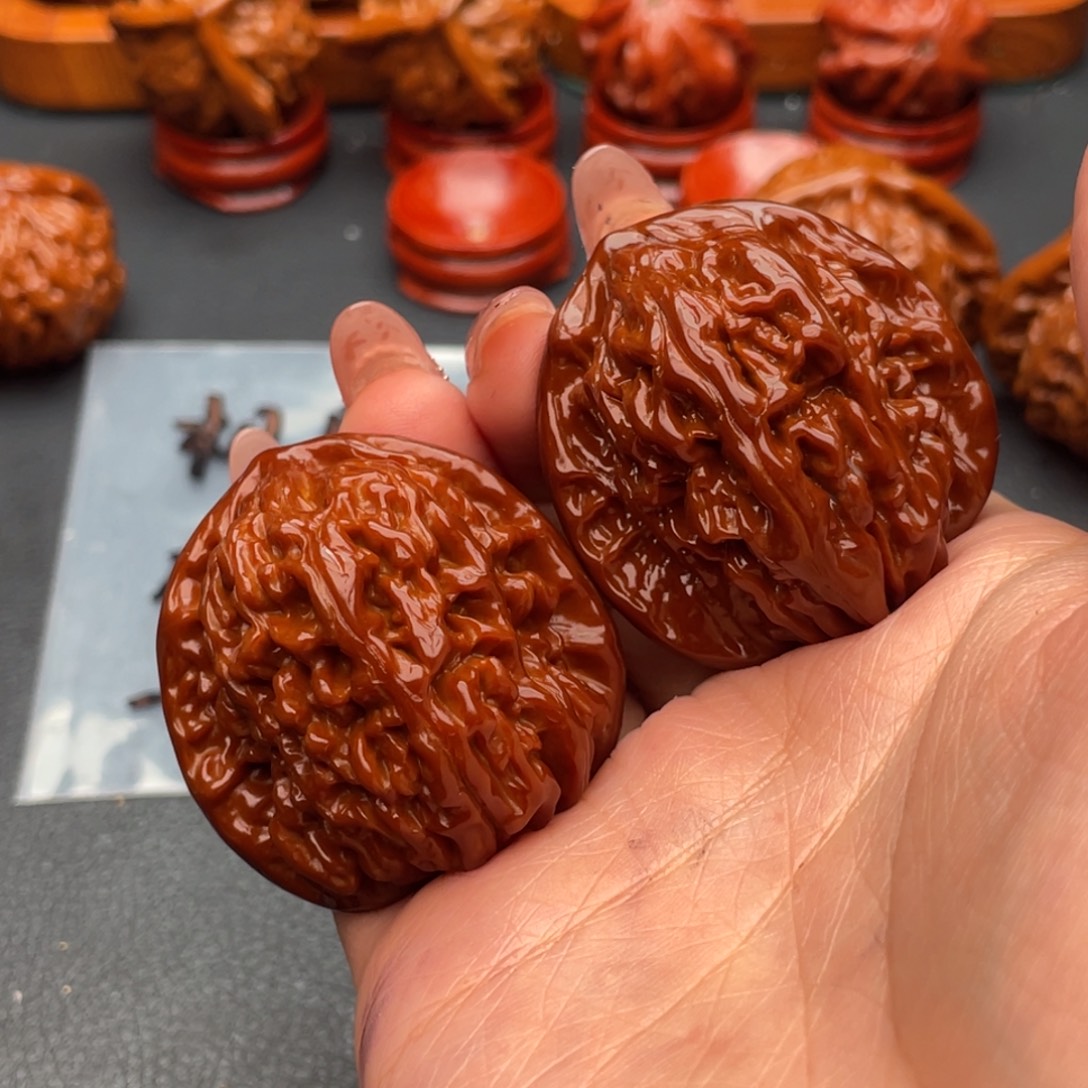 把件文玩核桃四座楼