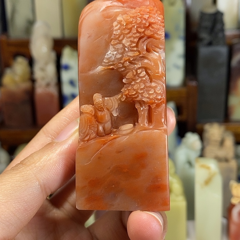 【闪购商品】青田石印石老挝。       