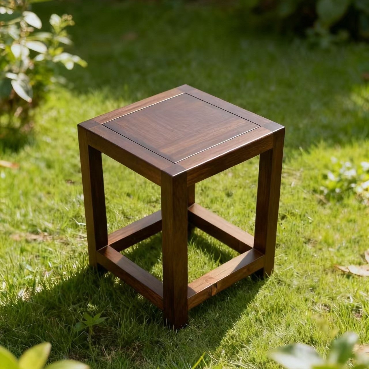 （顺丰包邮）胡桃木方凳板凳凳子全实木餐椅餐桌凳餐厅新中式茶桌椅