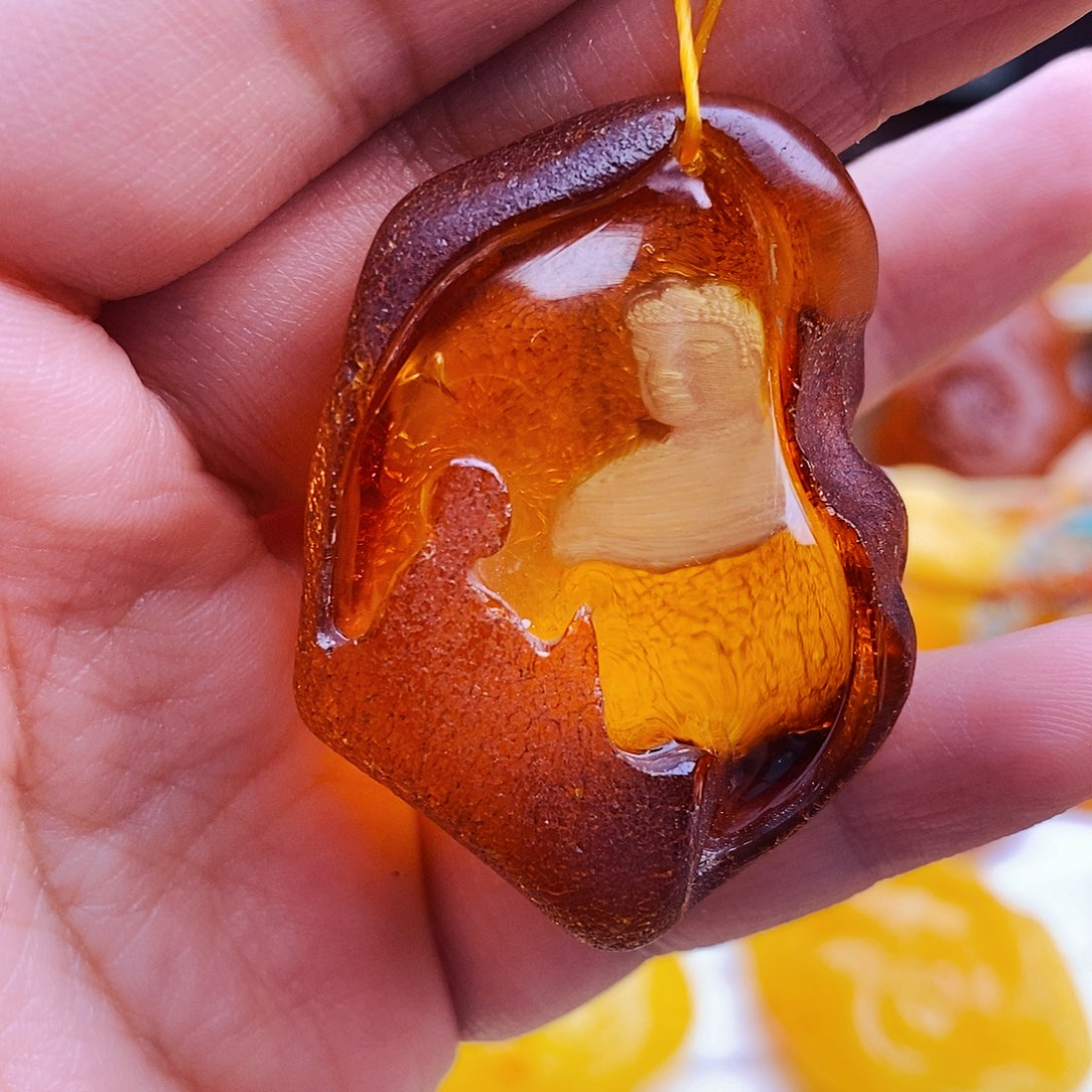 蜜蜡颈饰未镶嵌天然保真假一赔十105