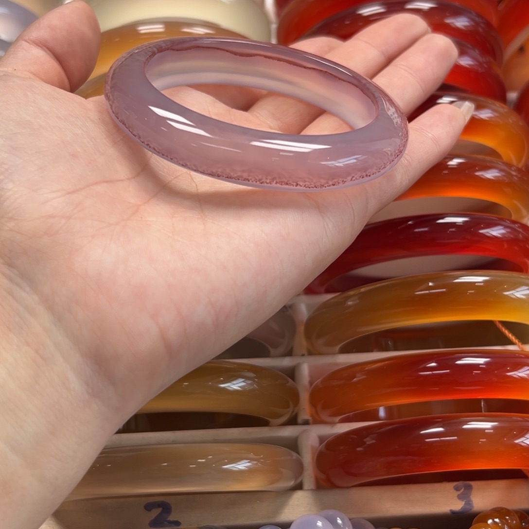 手镯玛瑙/玉髓未镶嵌手***前