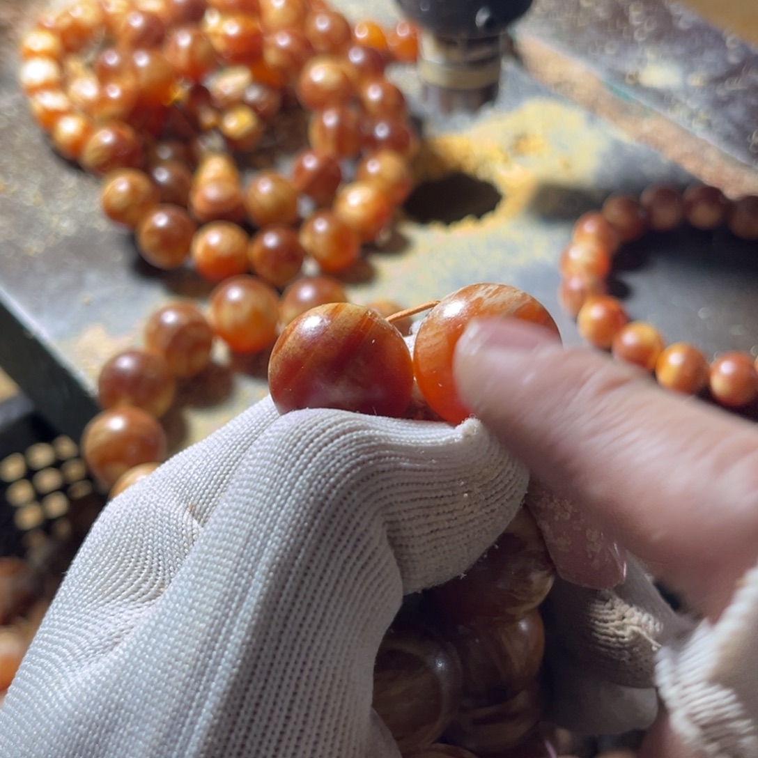 满***松木（琥珀木）手串/手链2颗2.0