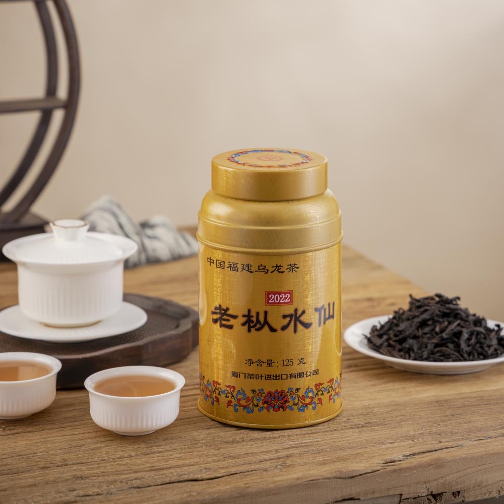 SEA DYKE/海堤乌龙茶2022年岩茶金罐125克/罐足火高级茶叶口粮
