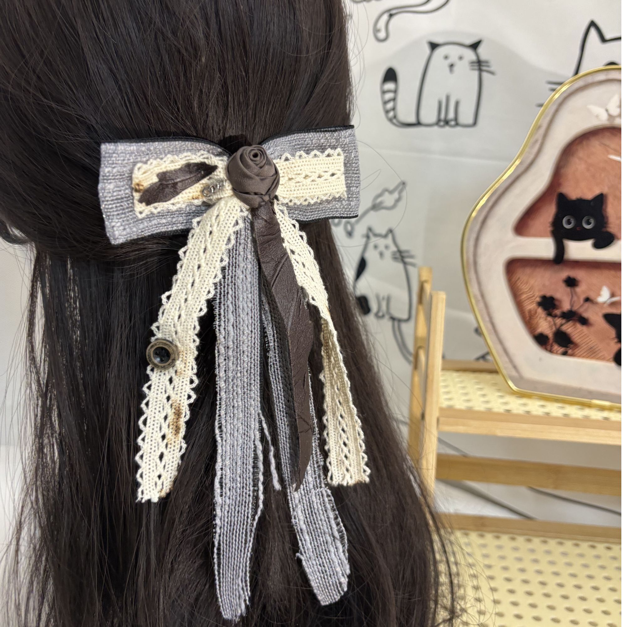 5～100补价专用，ins芭蕾风重工蕾丝花边大肠发圈可爱奶油甜妹发绳