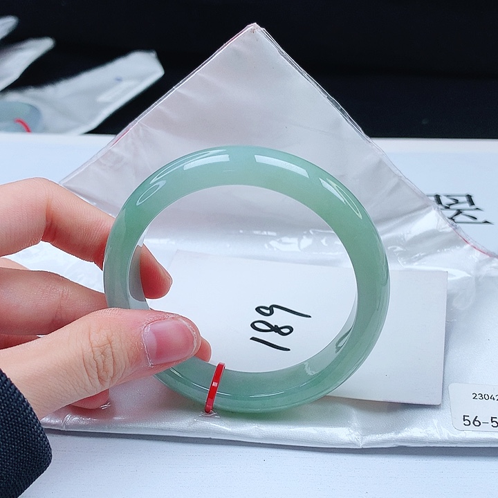 翡翠手镯未镶嵌缅甸天然a货手镯56