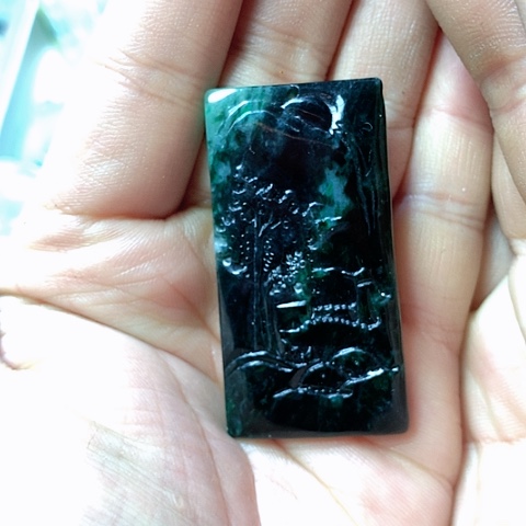 翡翠颈饰未镶嵌天然缅甸翡翠a货