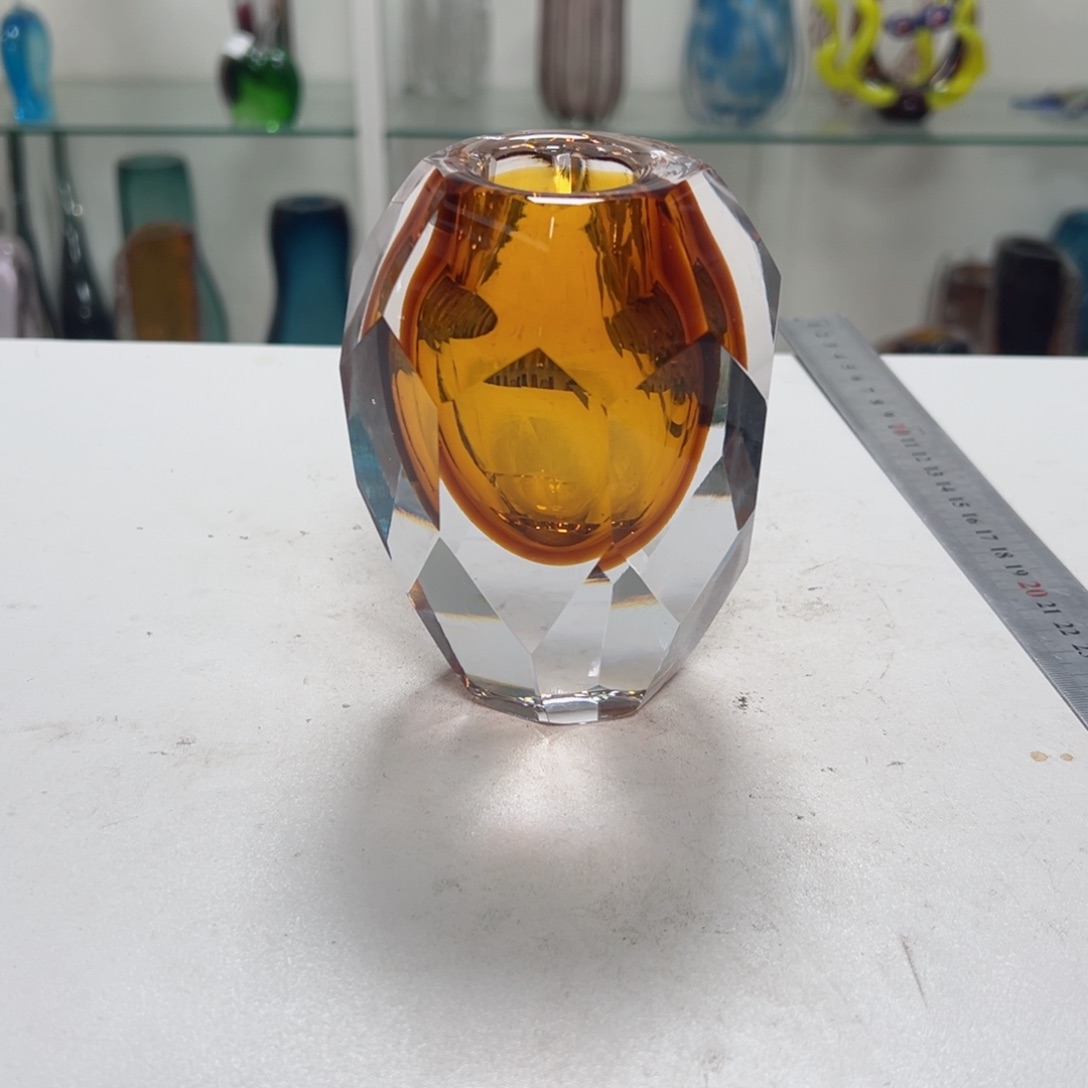 高 12 轻奢琉璃花器福利正常手工痕迹