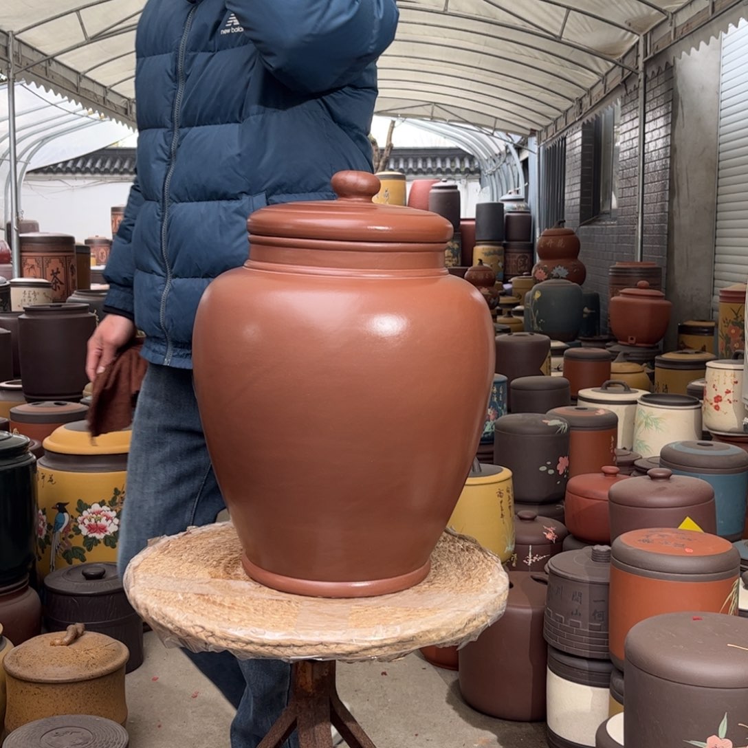 紫砂茶叶罐20 饼茶叶罐