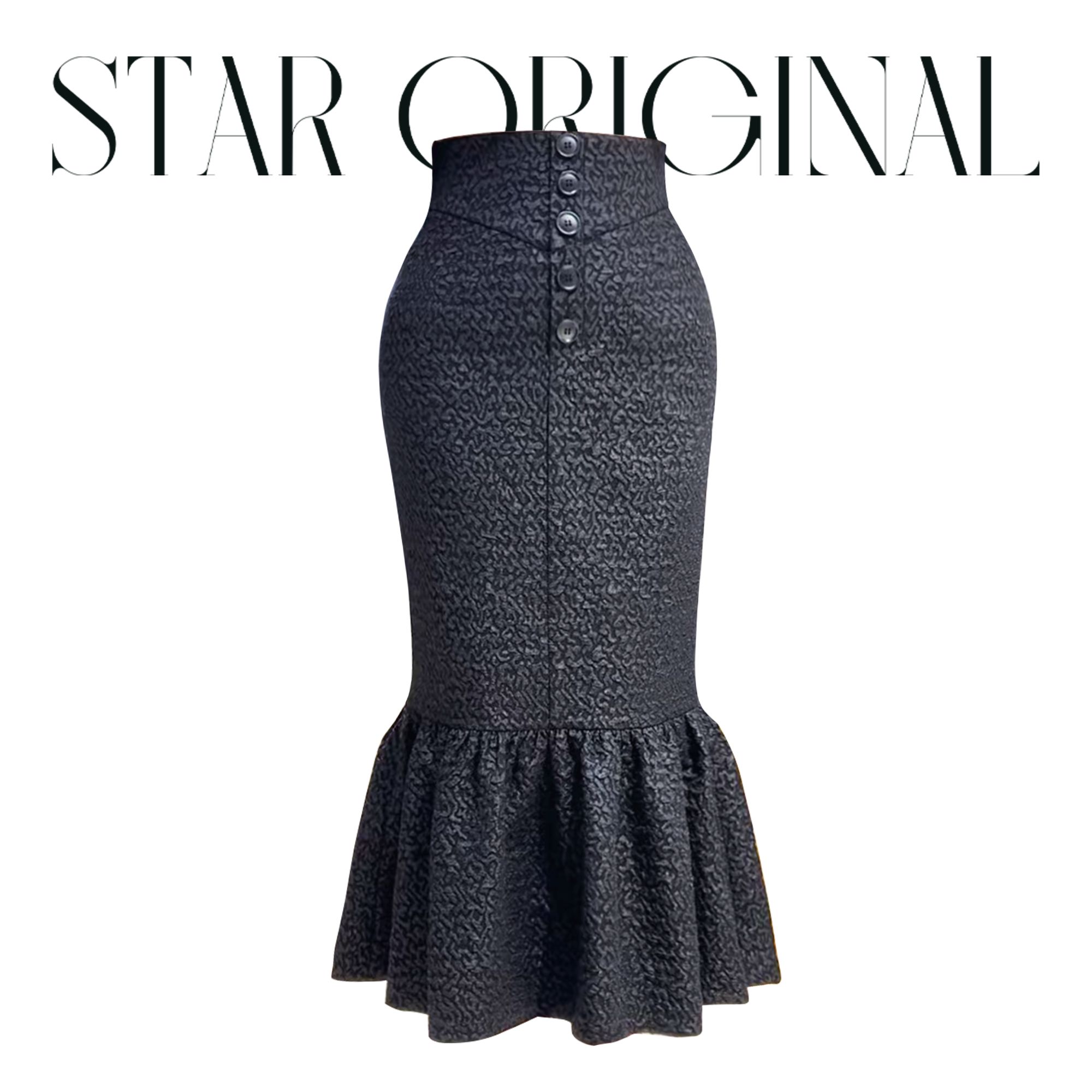 【星姐推荐】星原创高级定制【烨与森】设计师款轻奢名媛气质半身裙