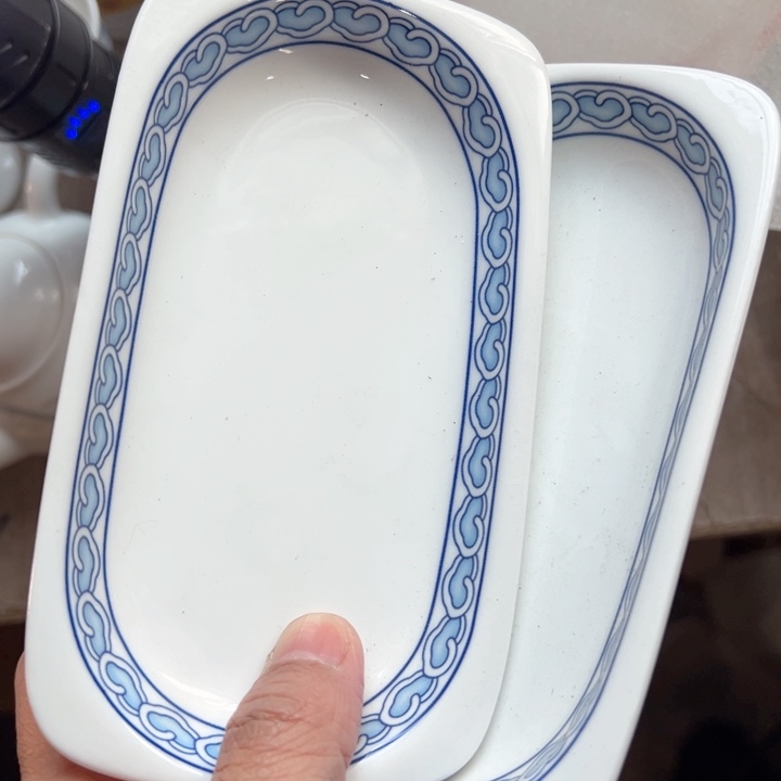 杯六寸两个红叶陶瓷