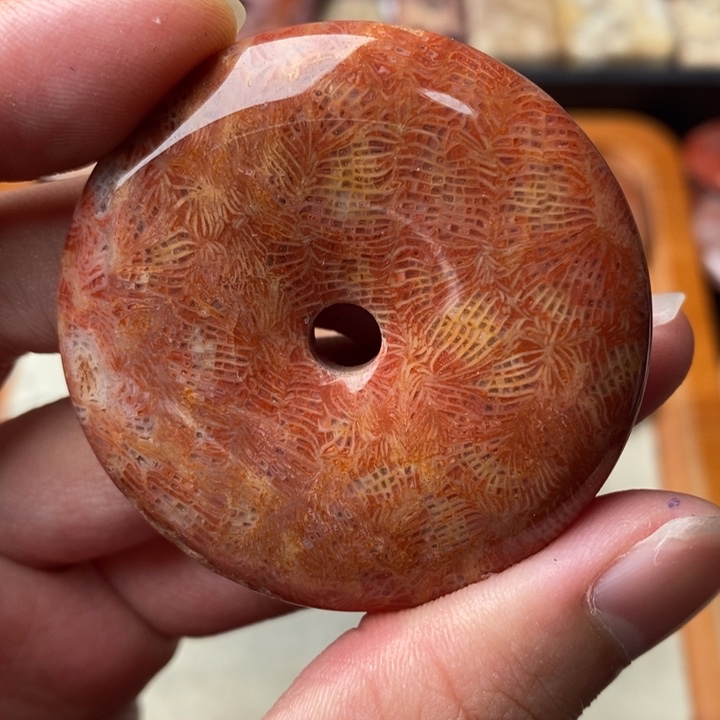 硅化玉颈饰未镶嵌2****瑰