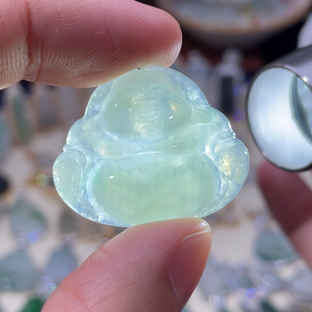颈饰未镶嵌翡翠佛公