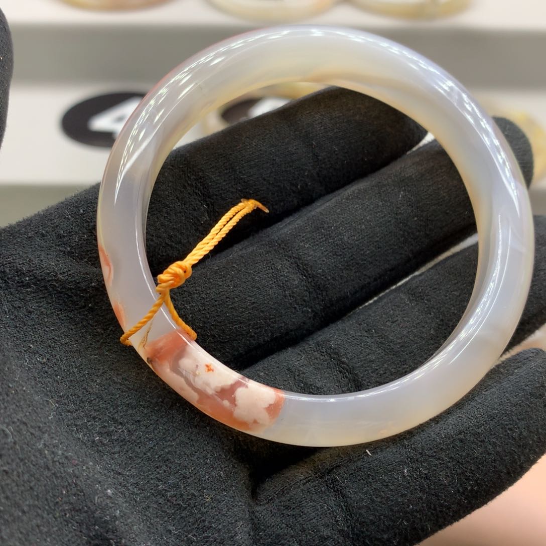 玛瑙/玉髓手镯合金幸**！