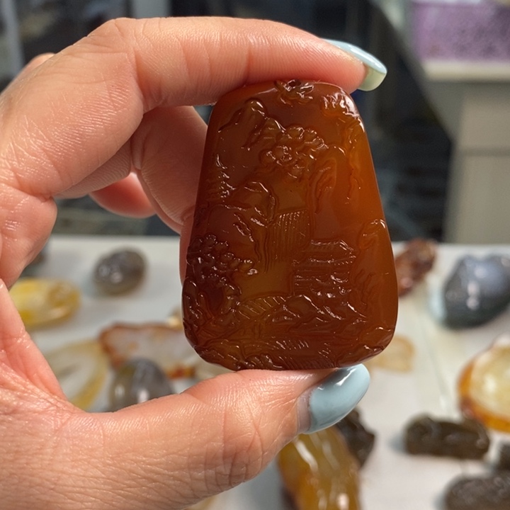 玛瑙/玉髓未镶嵌吊坠(不含链)