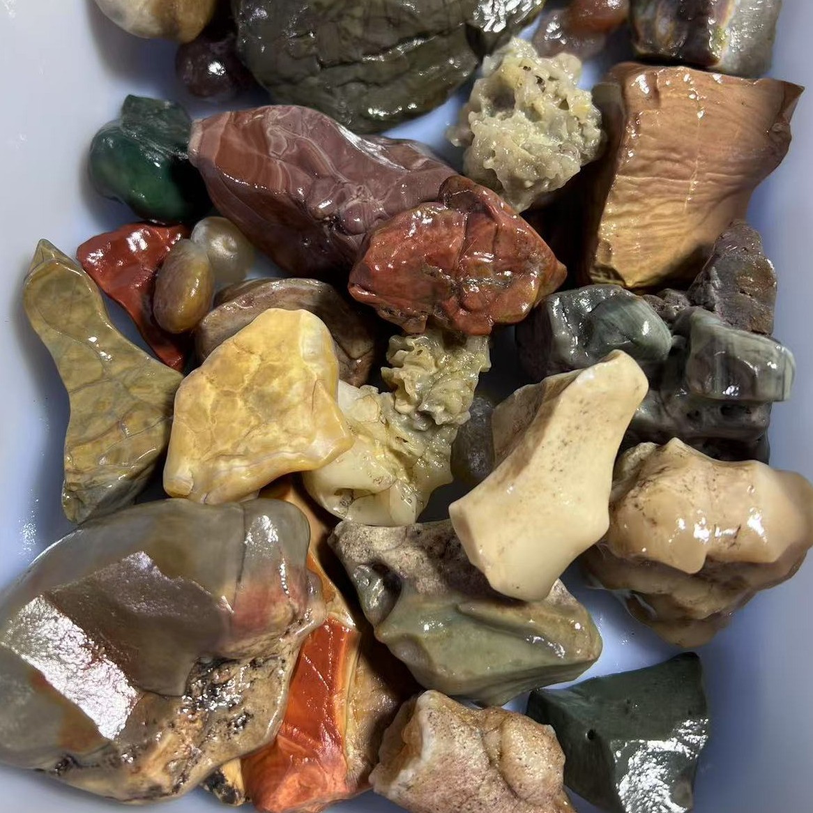 阿拉善戈壁原石 彩石手把件 摆件 直播间链接30包邮