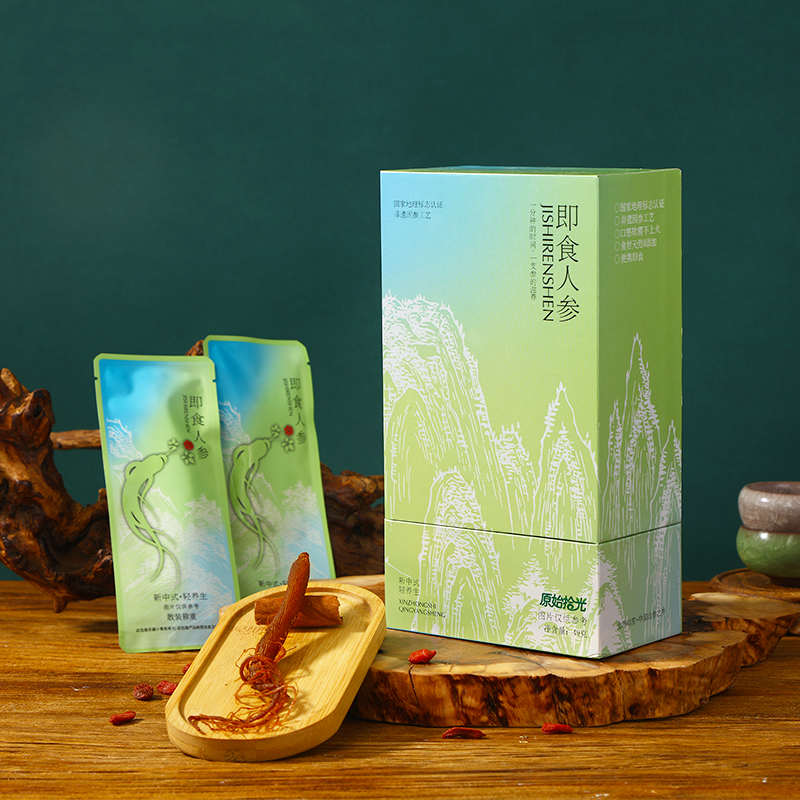 原始拾光整根即食人参 独立包装 天然蜂蜜 去燥不易上火