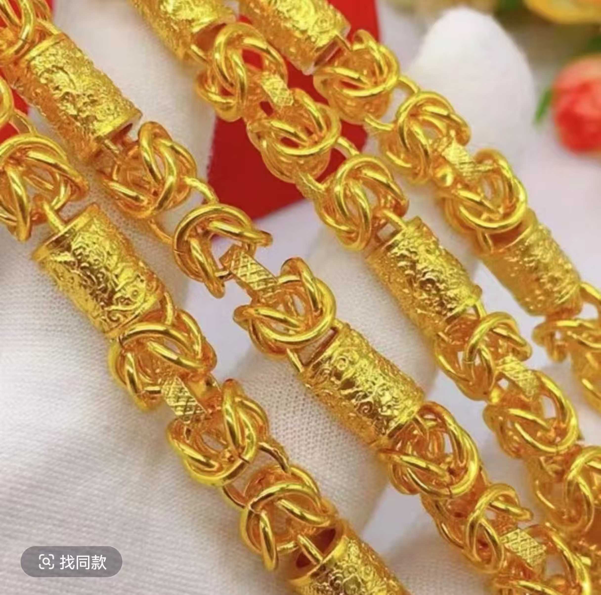 合金项链 龙柱项链男款霸气潮流时尚