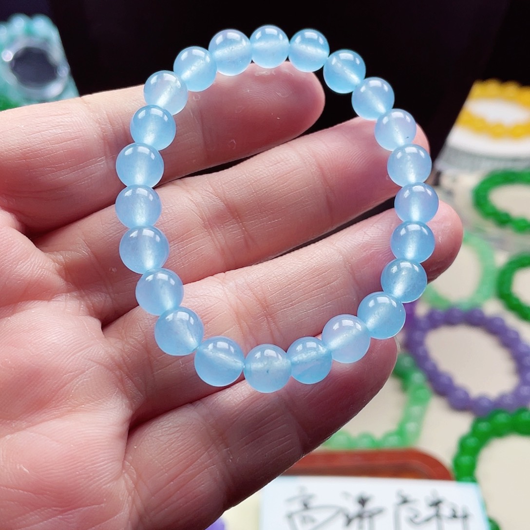 翡翠未镶嵌颈饰卡8翡翠珠链男女款12