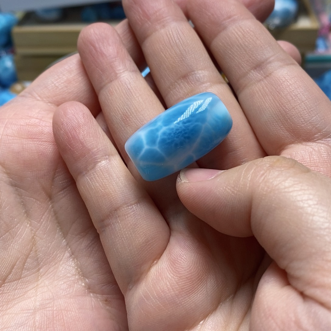 未镶嵌针钠钙石（海纹石）颈饰@***院