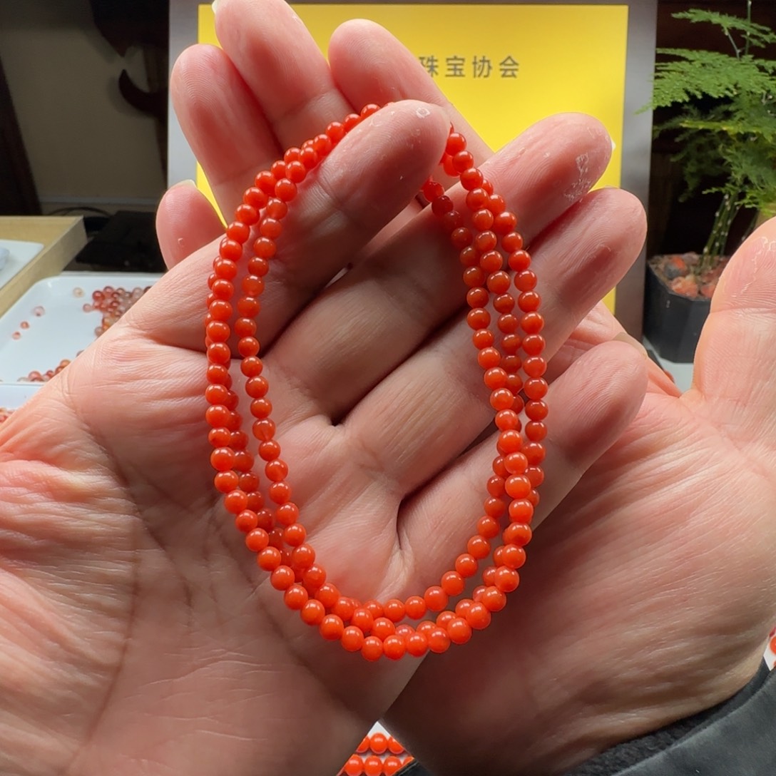 南红玛瑙未镶嵌4➕小米珠多圈