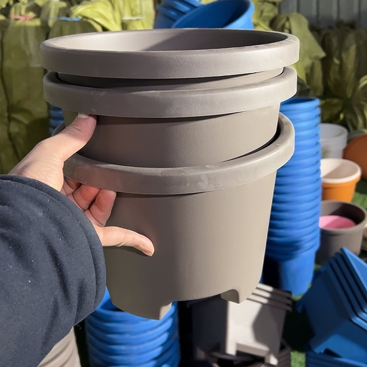 咖色圆球根26外径19高3个盆