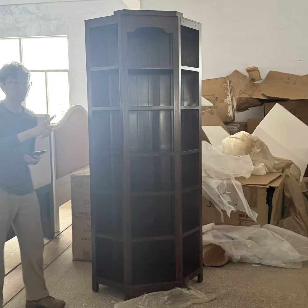 【XWCQ】 CNJSA009:J651转角书柜 900*450*2100（样品瑕疵）