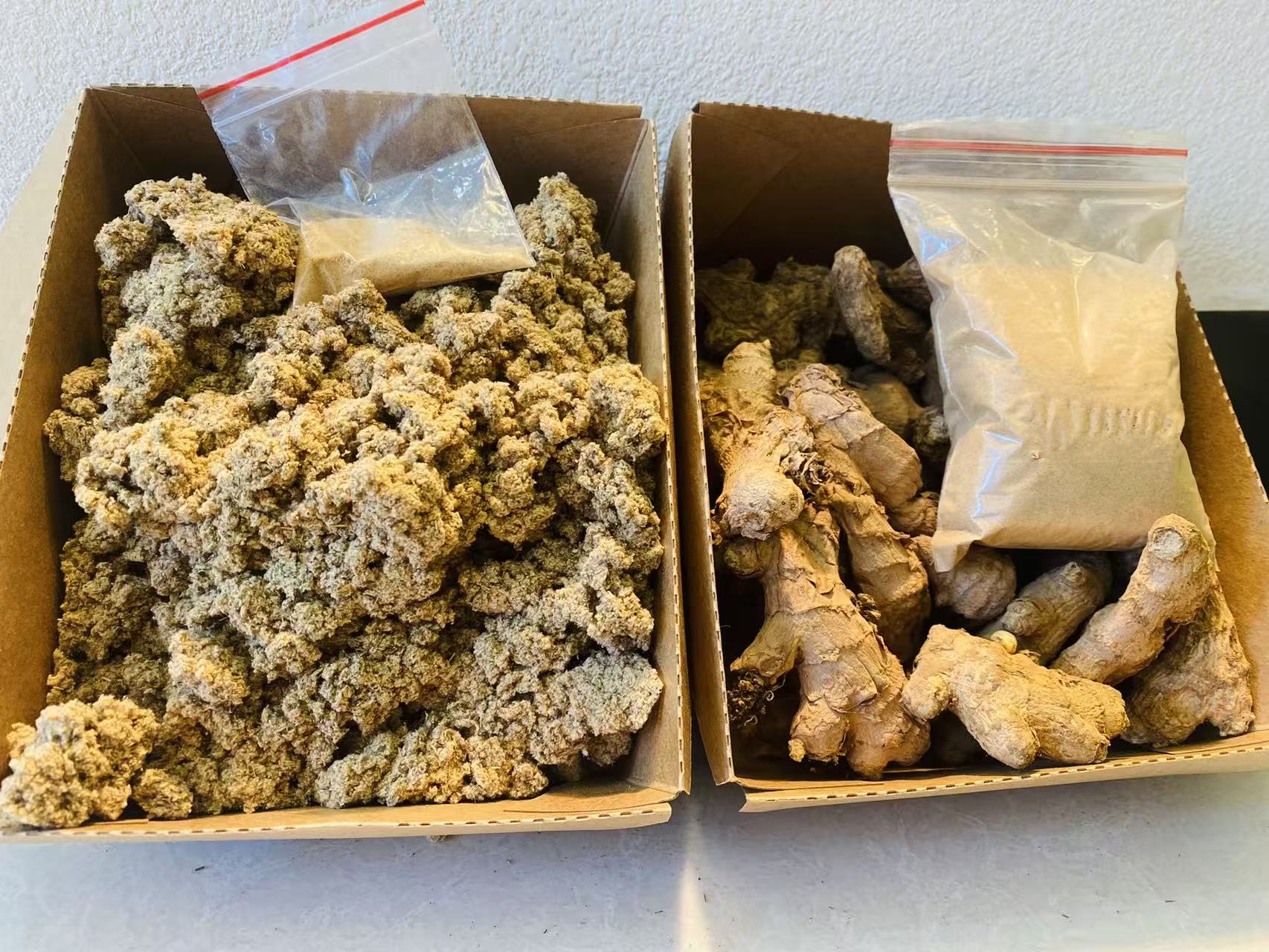 五年艾绒材料包共四样