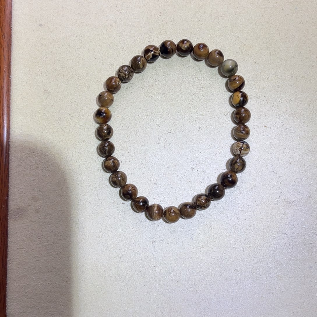 琥珀未镶嵌裸石天然琥珀根珀手串6.8mm