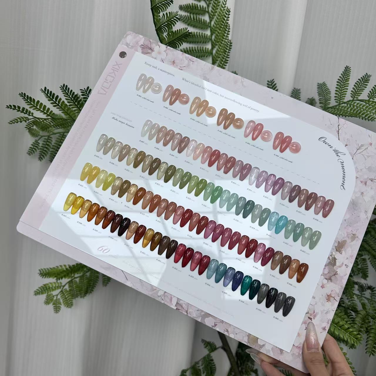 【希妹甄选】60色浮香夏梦四季透色甲油胶图好色板