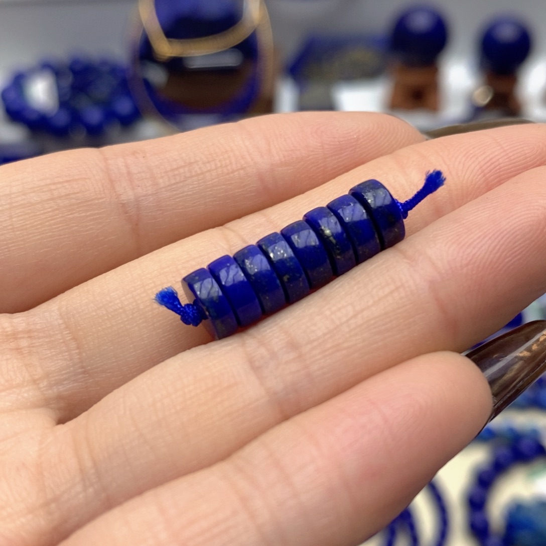 青金石未镶嵌隔片7mm