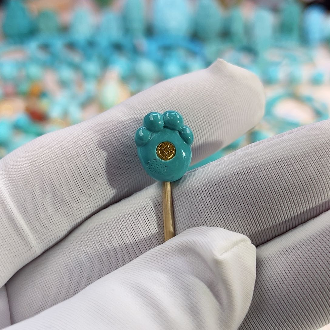 绿松石珠宝奇石未镶嵌