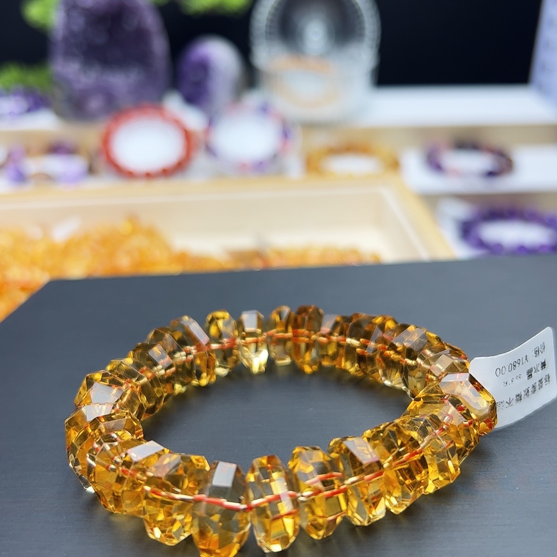 水晶手链未镶嵌黄水晶56.31
