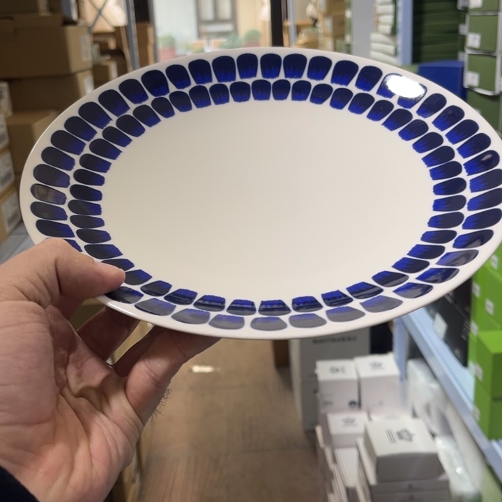 24h复古蓝26cm盘微瑕不退换