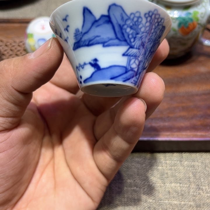 纯手绘精品盖碗杯