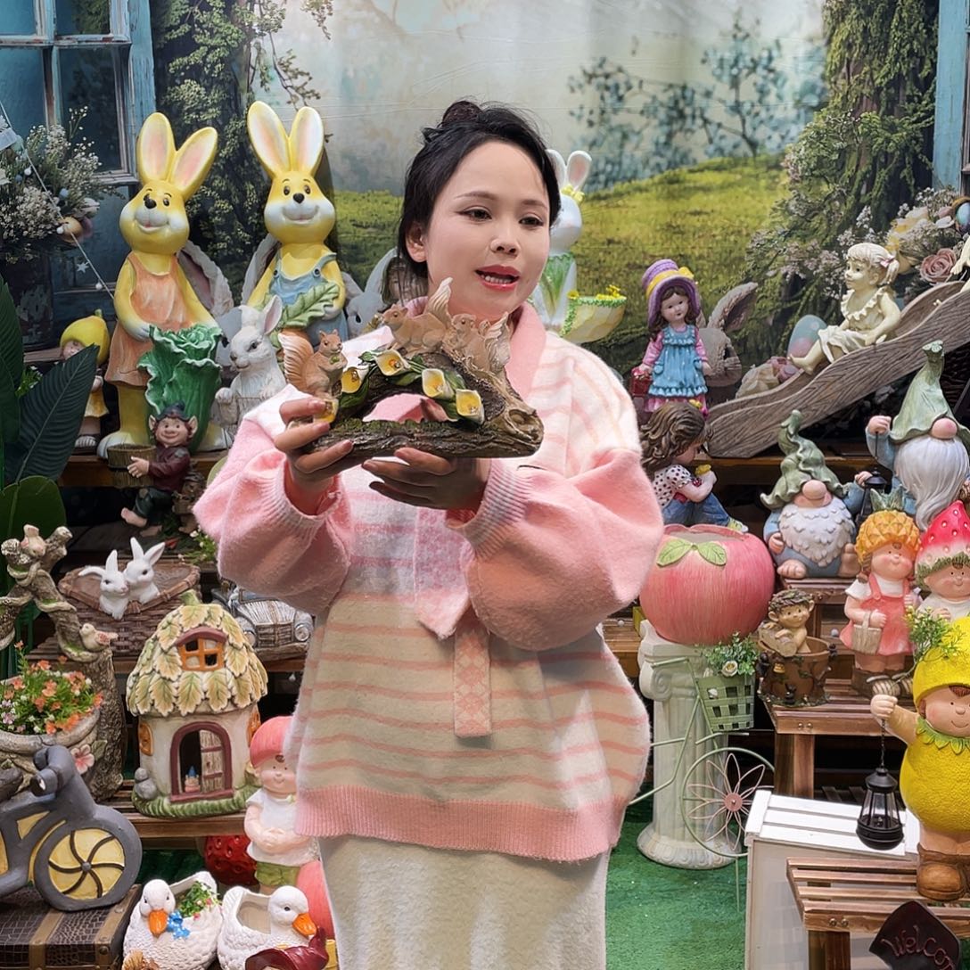 摆件花园摆件红红火火