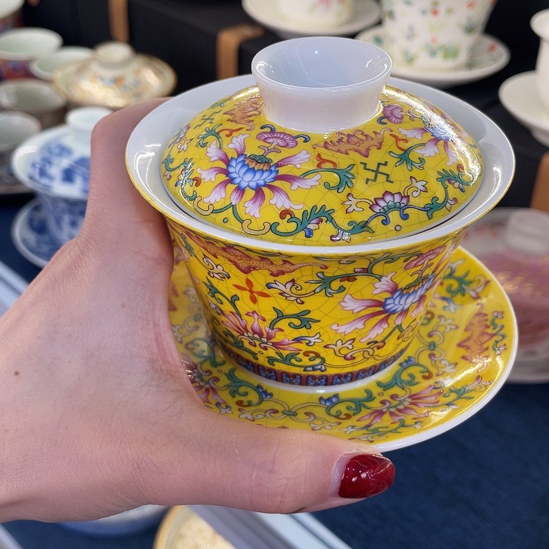 陶景德陶瓷盖碗茶具