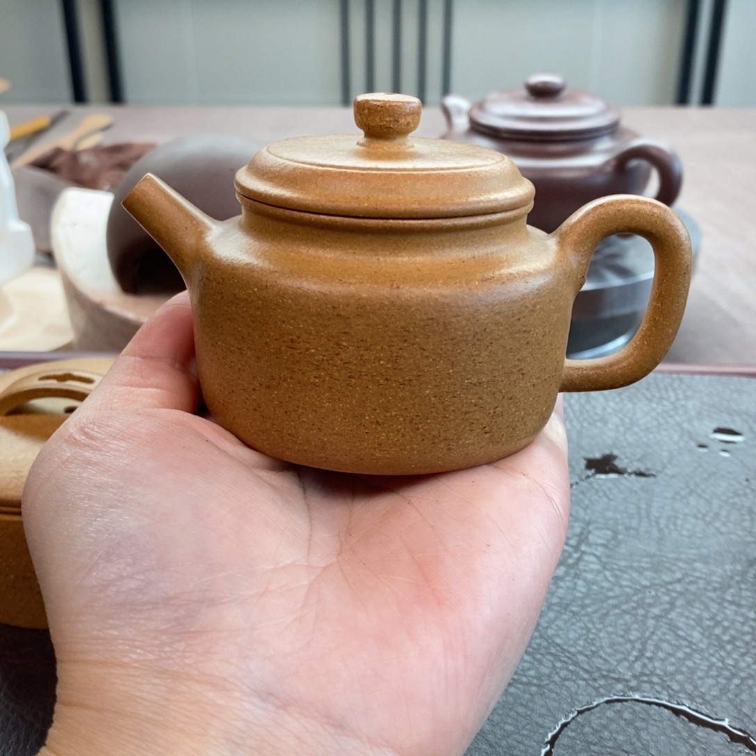 茶壶紫砂黄金段德中140cc精工半手