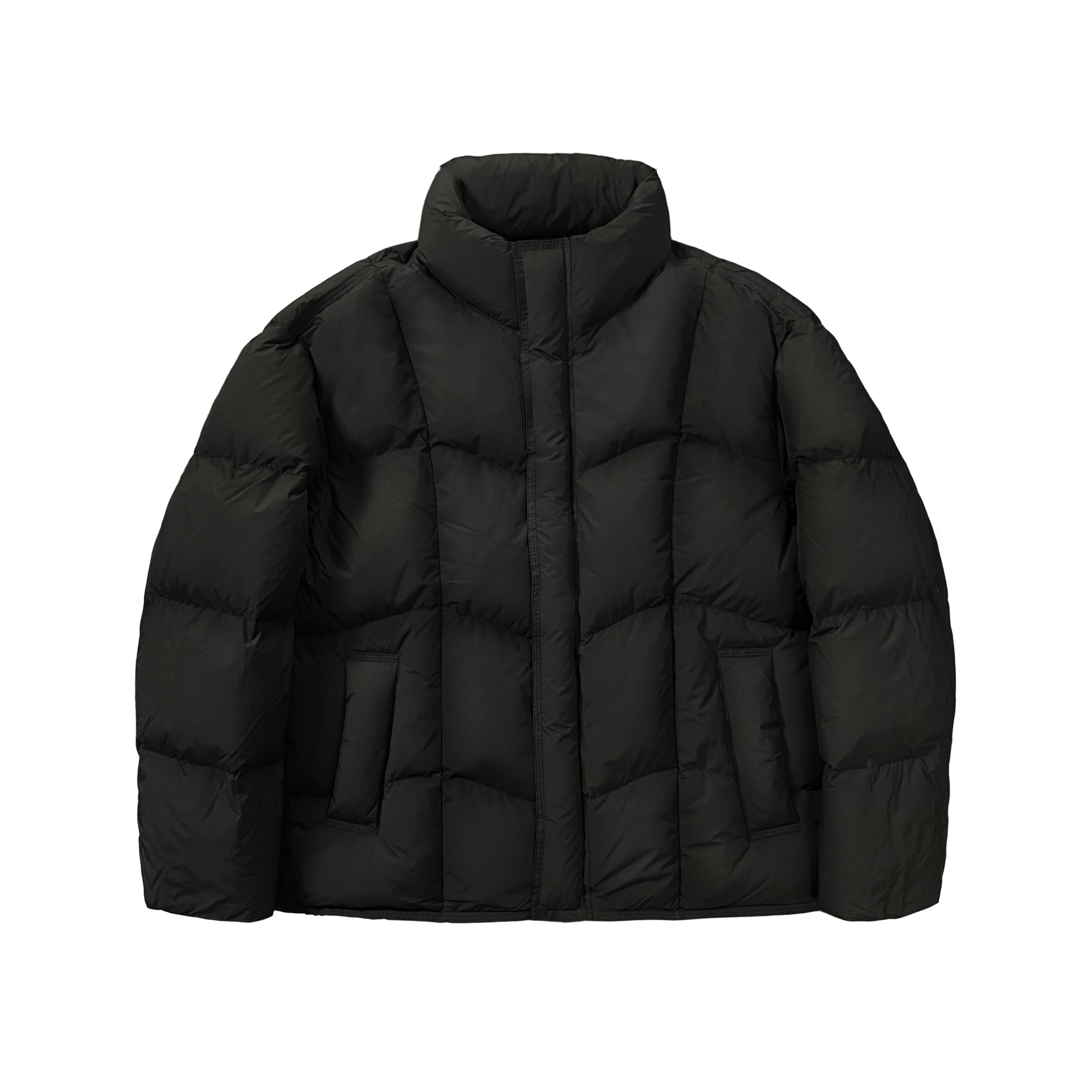 冬季立领极简风云感泡芙绒服简约风短款保暖男女同款