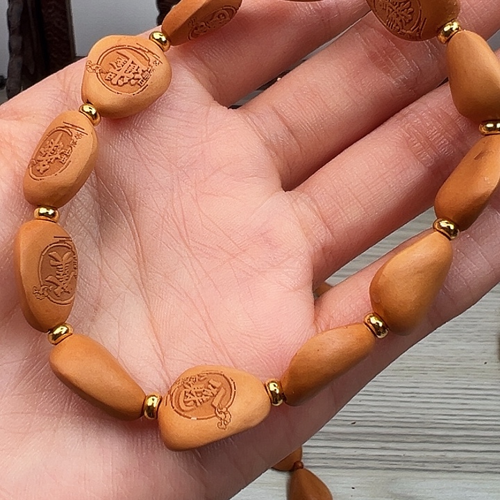 木质类松子十全十美雕刻手串