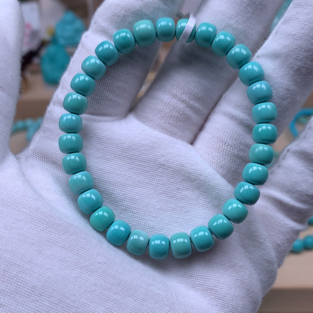 绿松石未镶嵌精品6.5mm