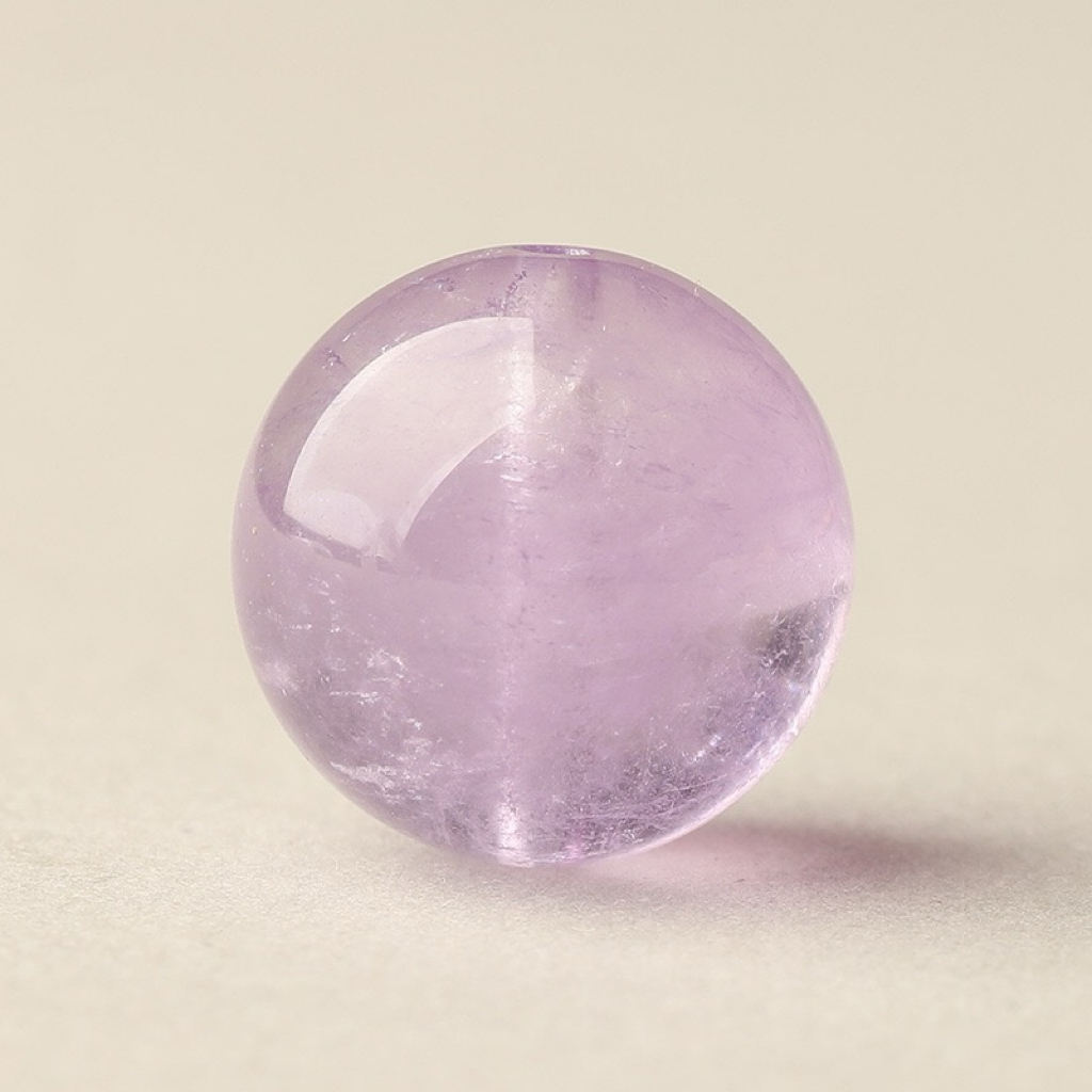 【Crystal】Z022天然薰衣草紫水晶圆珠散珠DIY隔珠手工