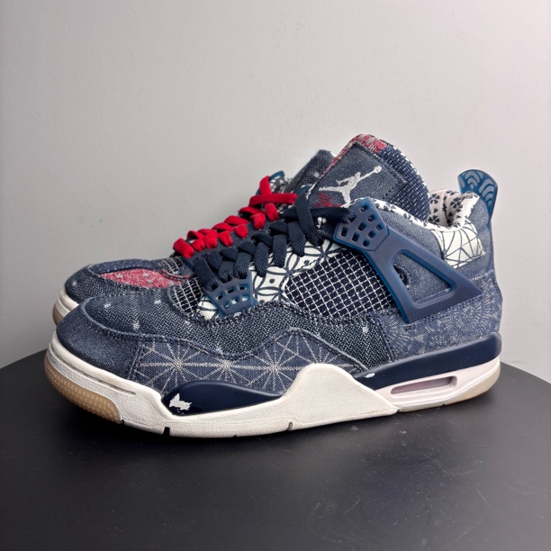 90新 AIR JORDAN 42码 aj4 刺绣 正品 中古球鞋（中底掉漆
