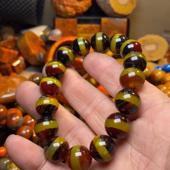 合金手链玛瑙/玉髓凤***花