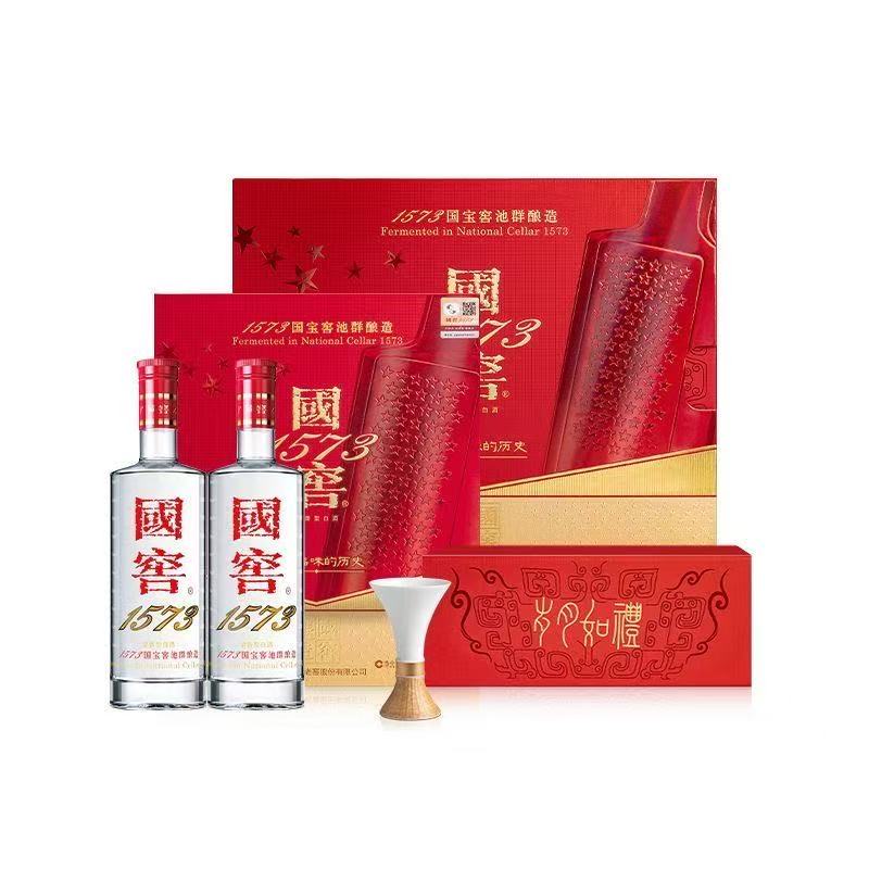 国窖1573国窖1573经典装岁月如礼礼盒 (觚) 礼盒装52度500ml*2