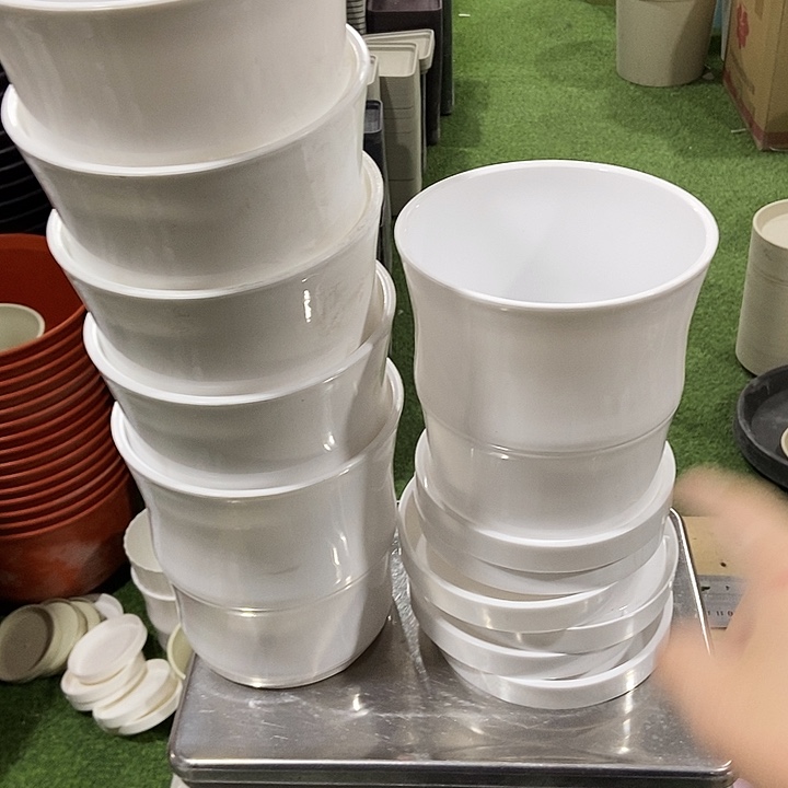 竹节口16.8高17白色带拖6套