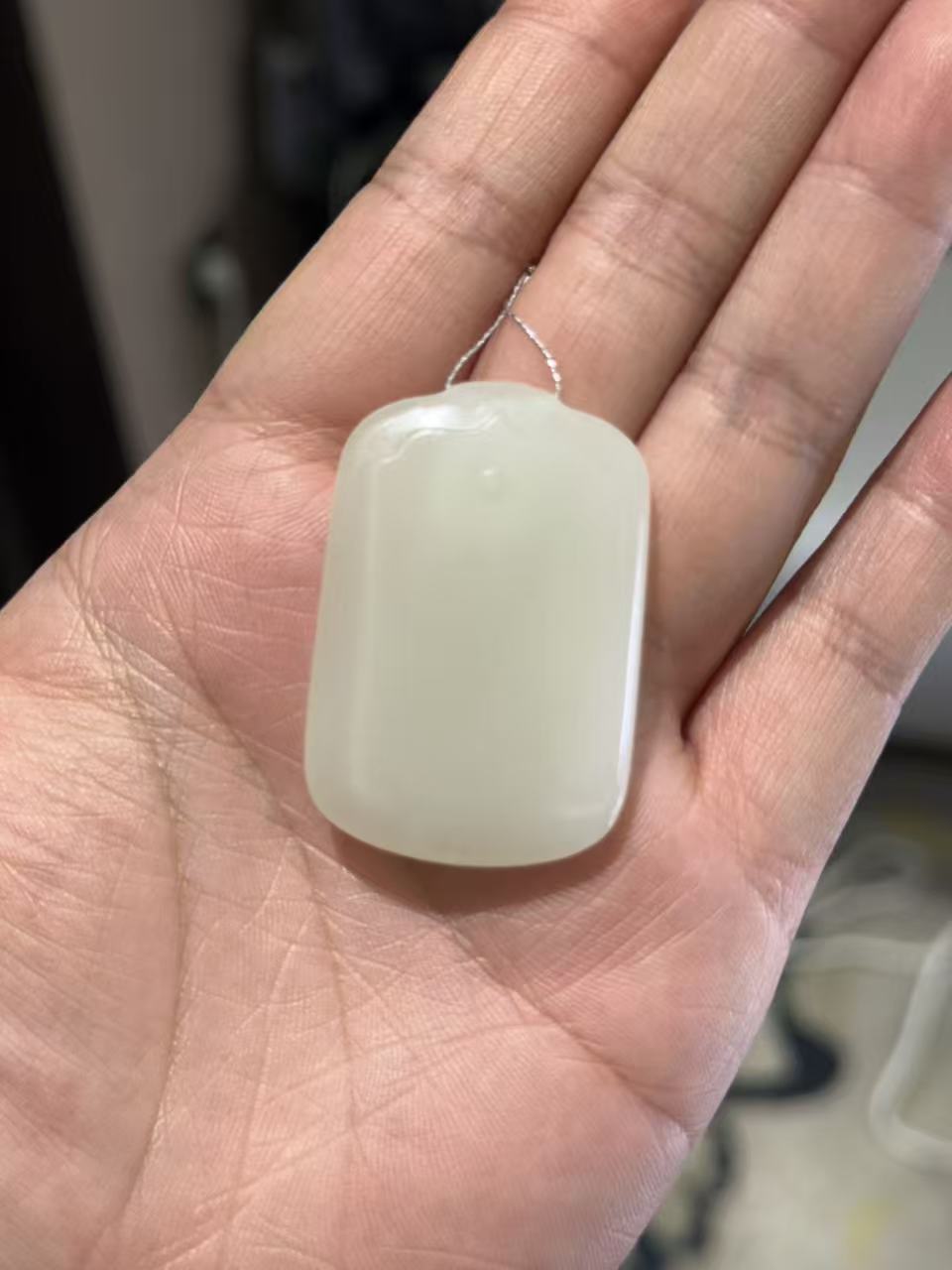 和田玉于田料平安无事牌