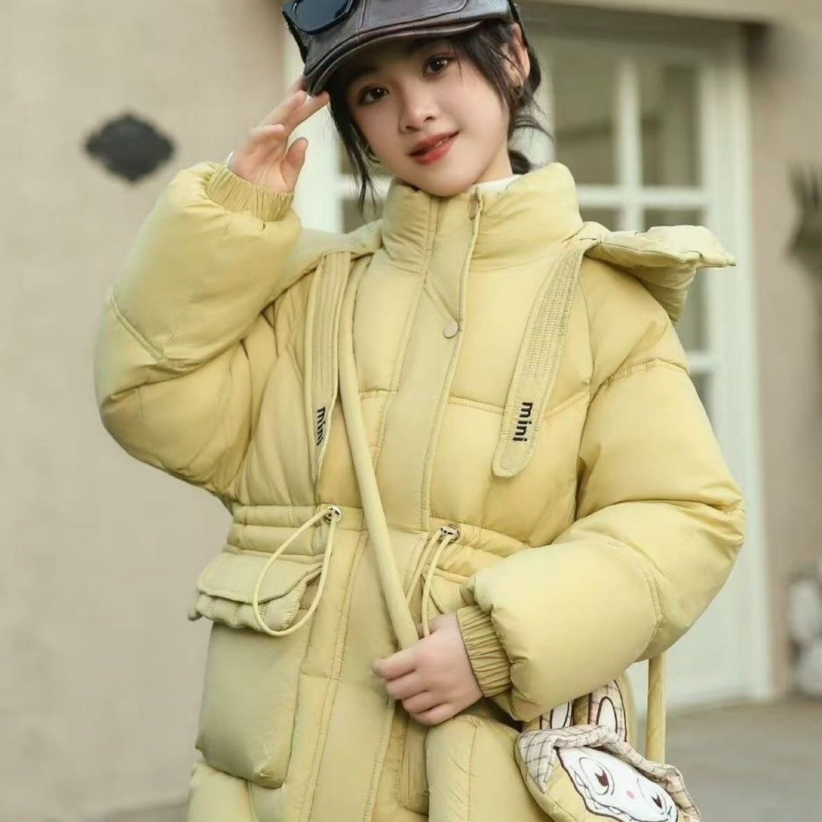 2025新款爆款棉袄女中童加绒加厚冬装中长款洋气羽绒棉服棉衣外套